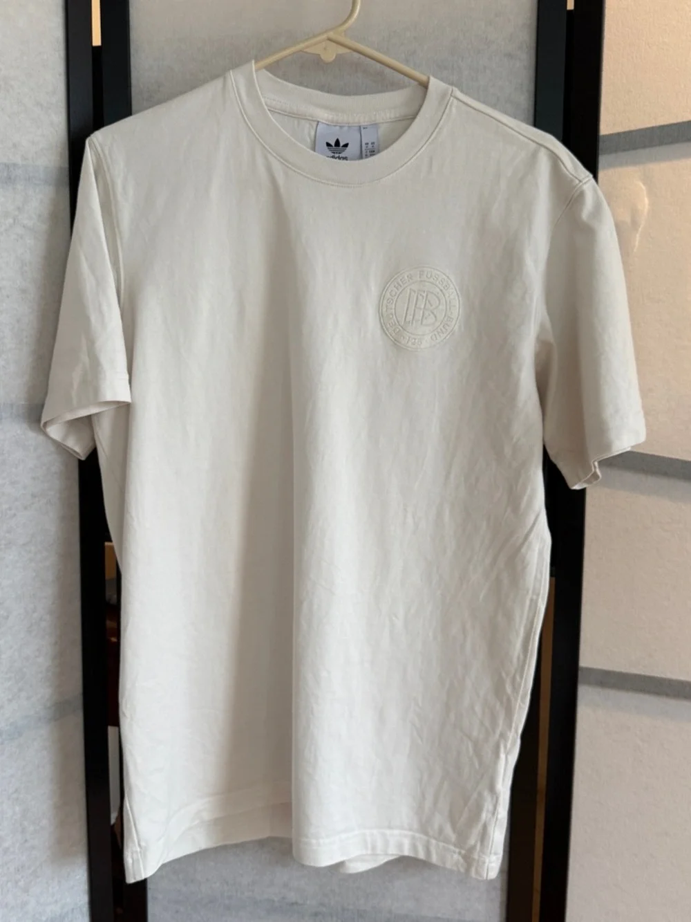 Adidas Germany 125th Anniversary DFB Tee M ~ Cream/White ~ JD7139